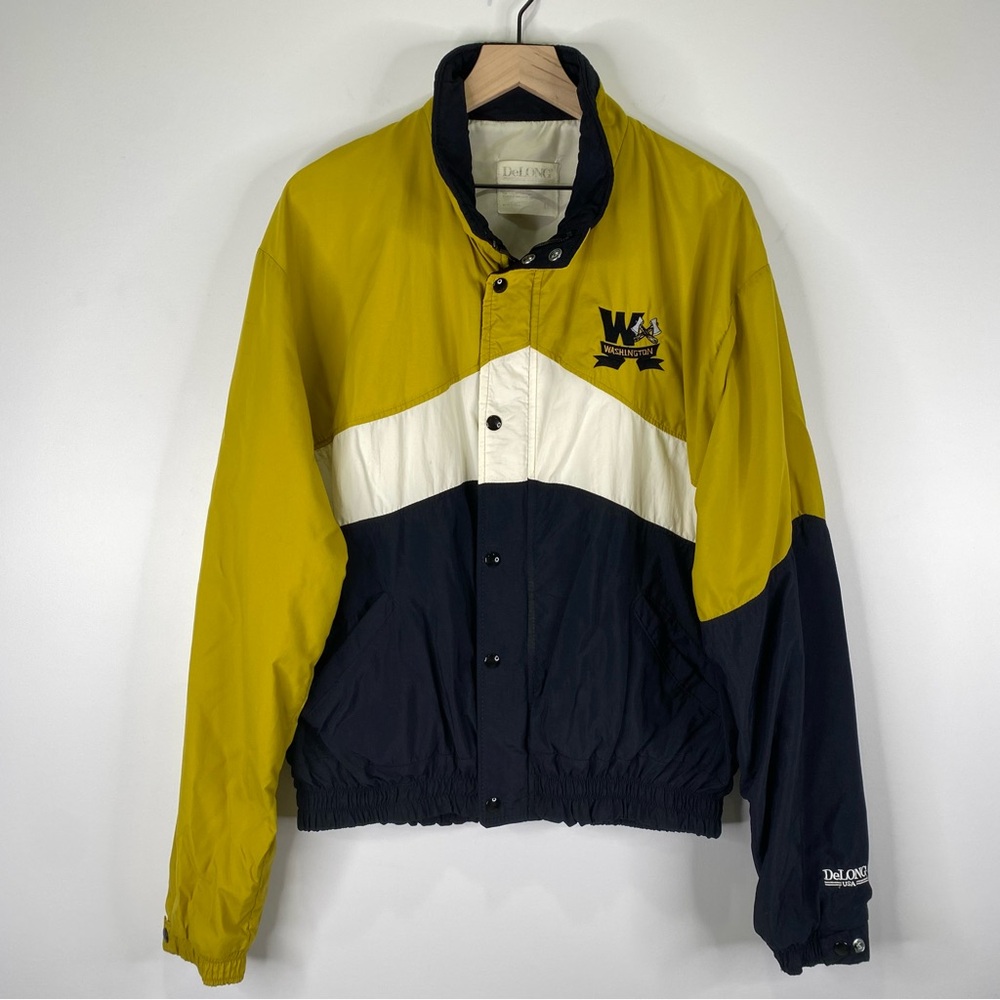 Vintage DeLong Varsity Washington Hatchets Jacket / Windbreaker Size XL